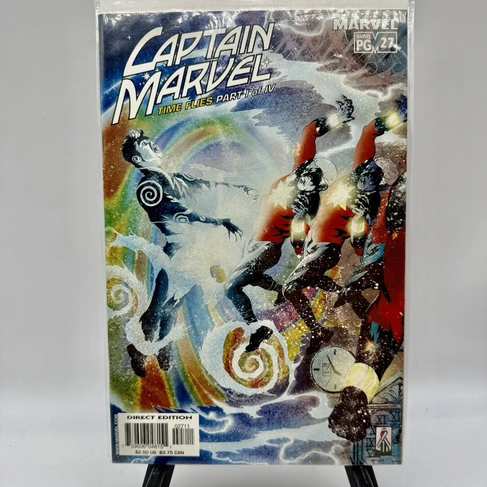 Captain Marvel #27 Time Flies Part 1of 4 Marvel Comics 2002 Bagged And Boarded